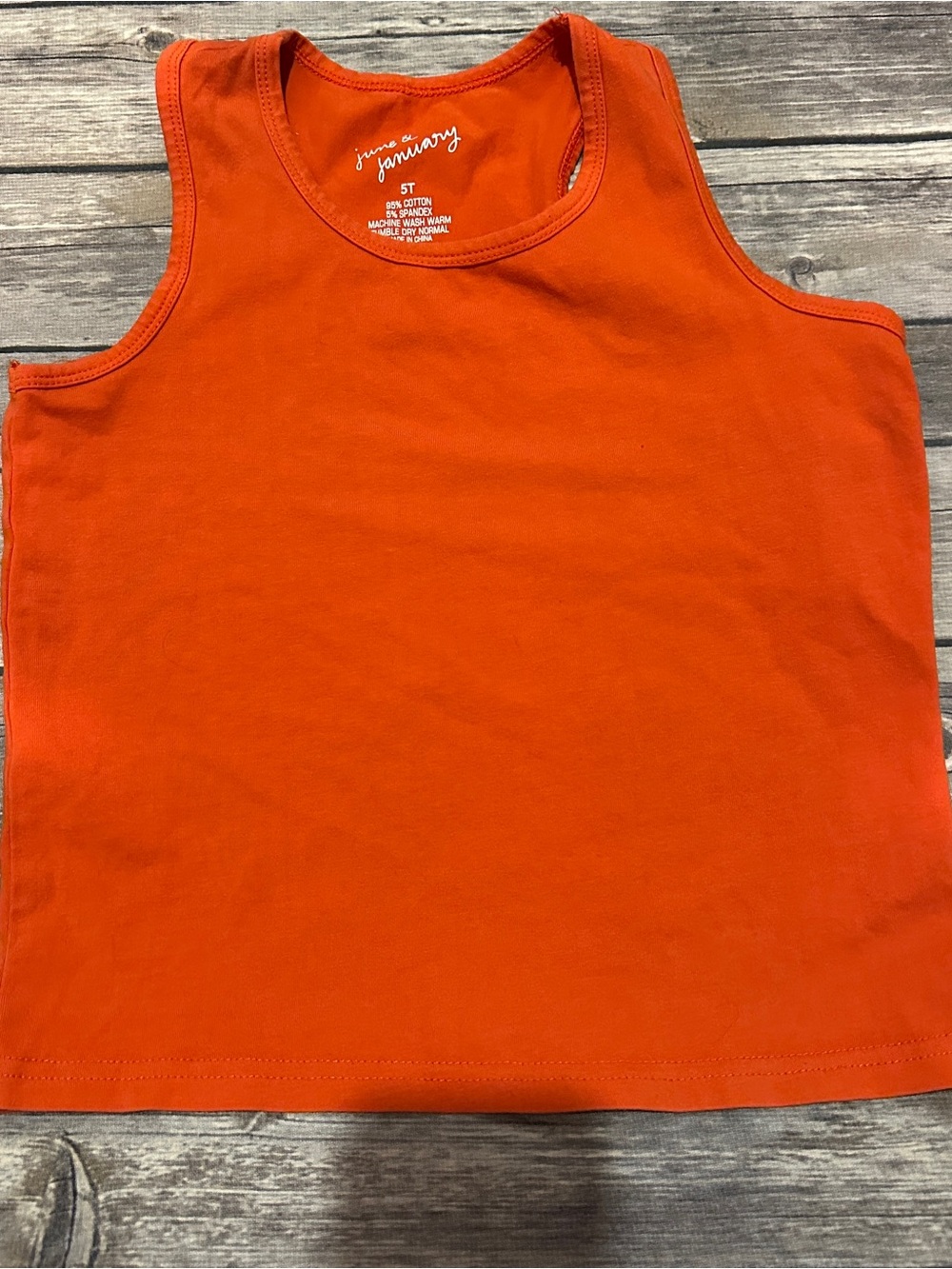 June & January orange tank top vguc in a 5T